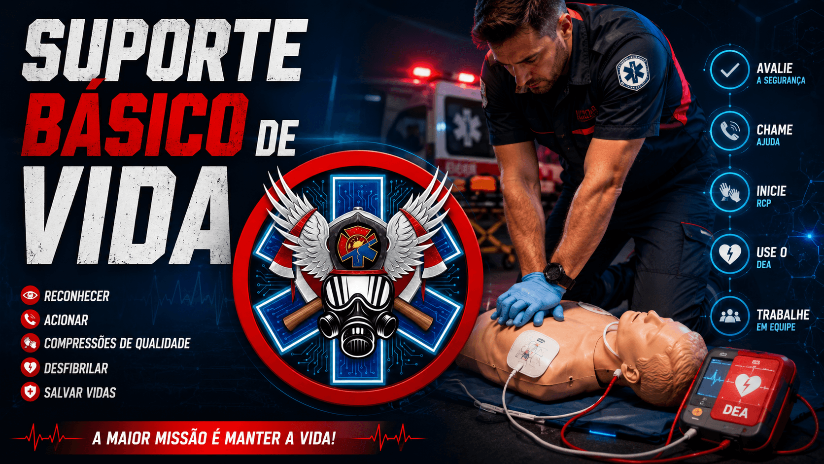 Apresentação do curso SUPORTE BÁSICO DE VIDA (BLS) 2025