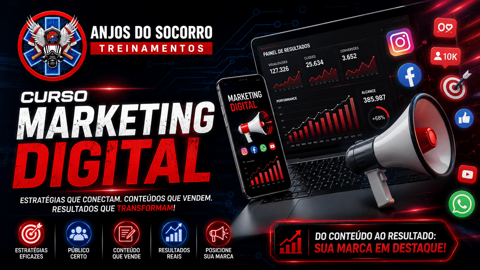 Apresentação do curso CURSO MARKETING DIGITAL