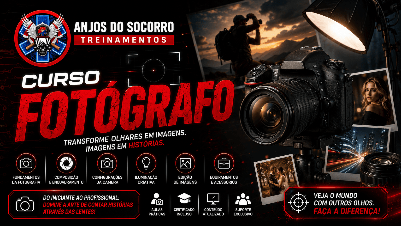 Apresentação do curso CURSO PROFISSIONAL DE FOTOGRAFIA