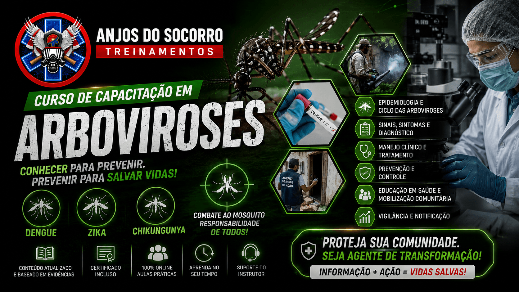 Apresentação do curso CURSO DE CAPACITAÇÃO EM ARBOVIROSES