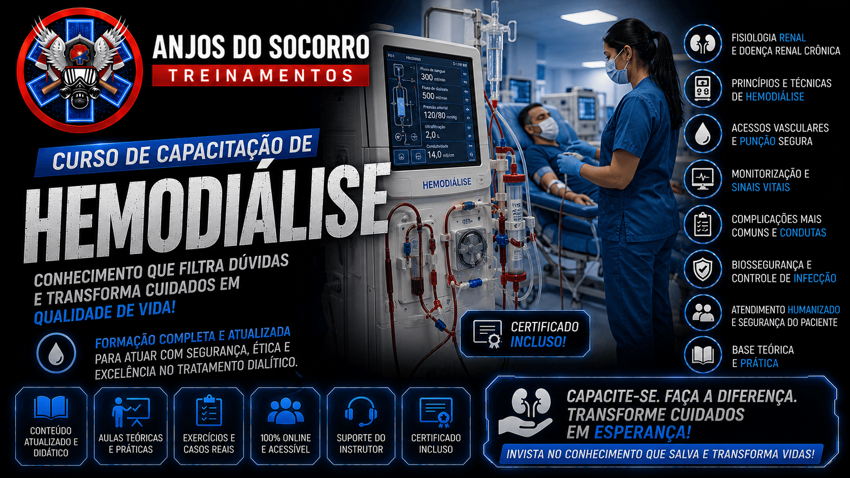 Apresentação do curso CURSO DE CAPACITAÇÃO EM HEMODIÁLISE