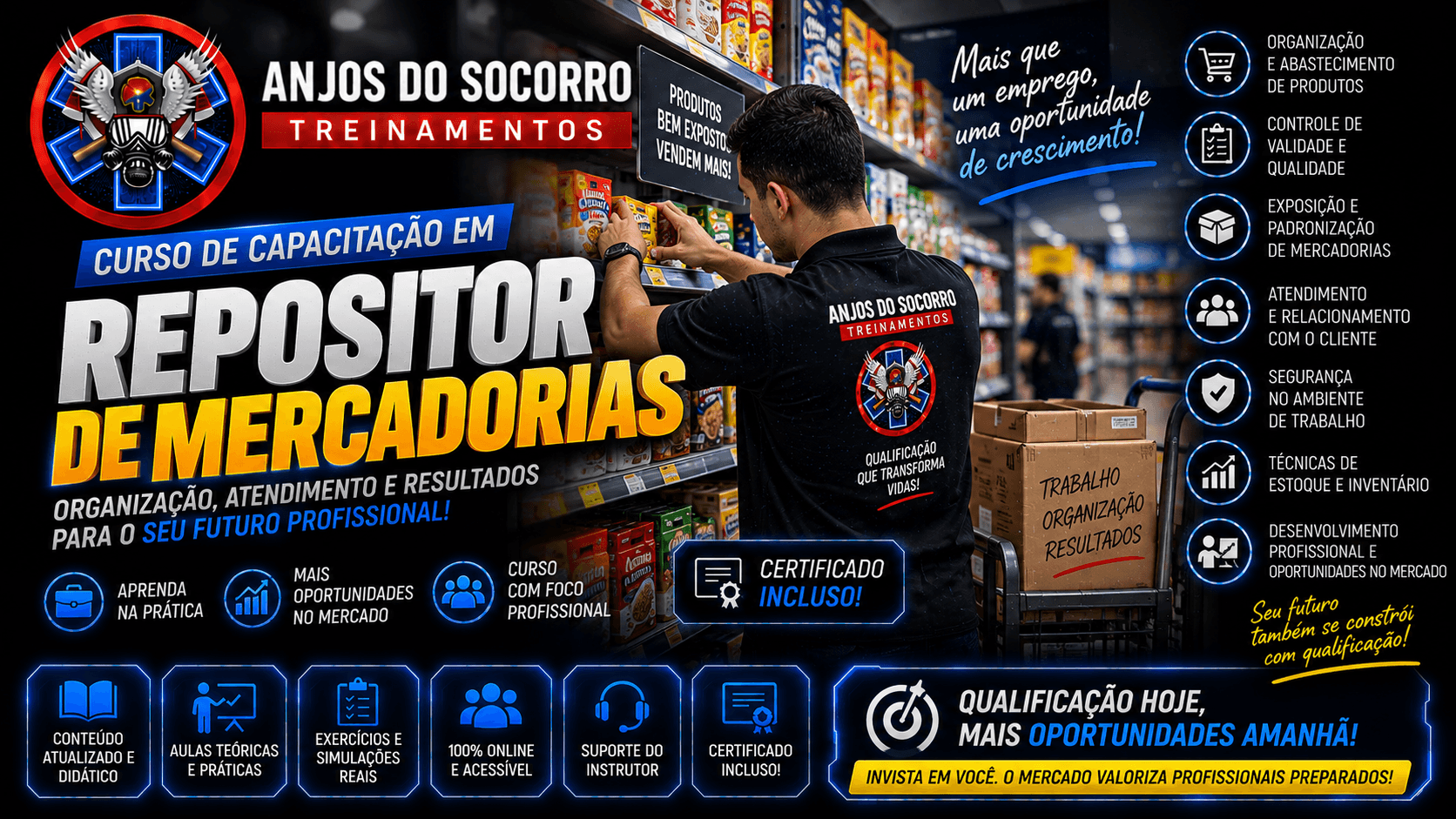 Capa do curso CURSO REPOSITOR DE MERCADORIAS