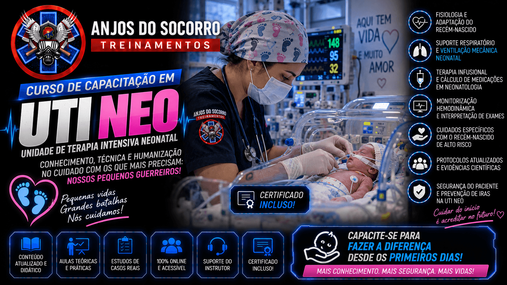 Capa do curso CURSO DE CAPACITAÇÃO UTI NEO
